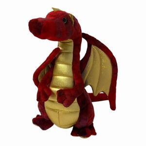 Douglas Eugene the Red Dragon Plush 11" Stuffed Animal Red Gold